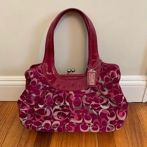 Pink Coach Shoulder Bag